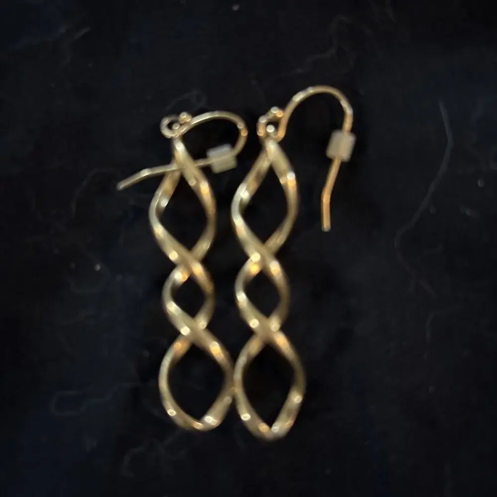 Lia Sophia Gold Twist Dangle Earrings